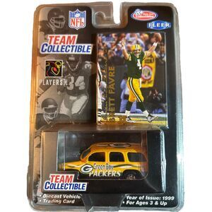 1999 Brett Favre Fleer CARD & Die Cast Cadillac Escalade - Green Bay Packers